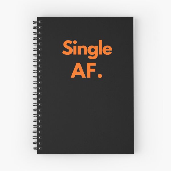 Item preview, Single AF Orange Text Sarcastic Crude Humor Valentine's Day Design For Single Person designed and sold by LGbubble.