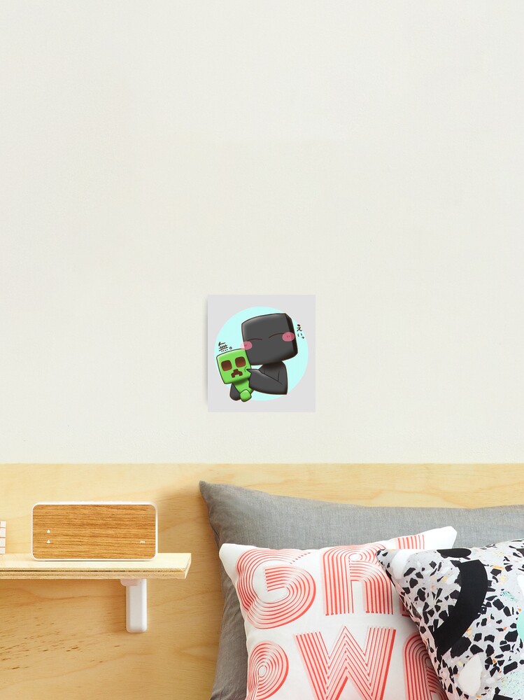 Cute Minecraft Creeper and Enderman Greeting Card for Sale by ddkart