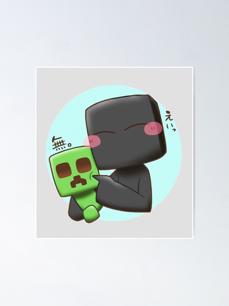 Minecraft Enderman and Creeper Poster for Sale by ddkart