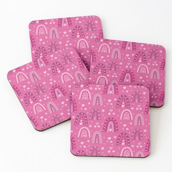 Item preview, Valentine  boho rainbow pattern with hearts and flowers  designed and sold by Yasminepatterns .