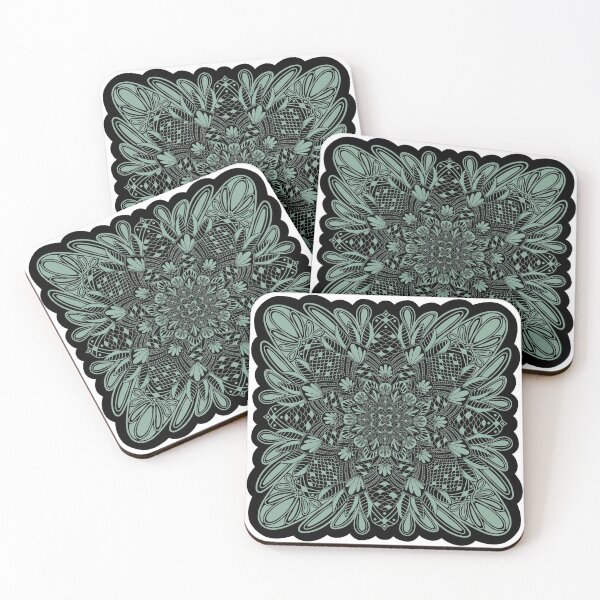 Artikelvorschau, Mint-Spitze-Mandala entworfen und verkauft von For Art Sake.