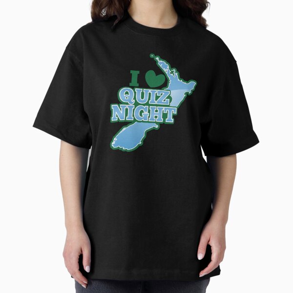 Item preview, I love QUIZ Night with New Zealand Map designed and sold by jazzydevil.