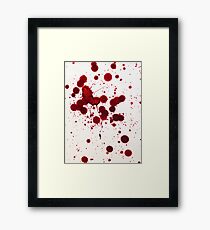 Blood Spatter 7 Framed Print