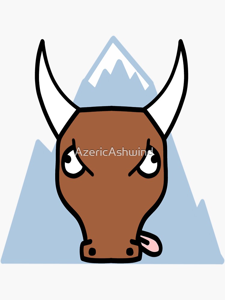 "Goofy Zodiac Series Taurus" Sticker for Sale by AzericAshwind Redbubble