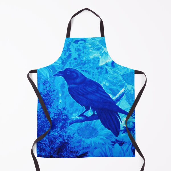 Item preview, BLUE CROW FLOWERS PATTERNS NATURE ART designed and sold by sharlesart.