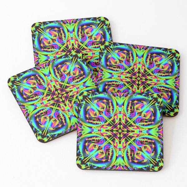 Item preview, Neon Aardvark abstract art  designed and sold by Ariel Guevara.
