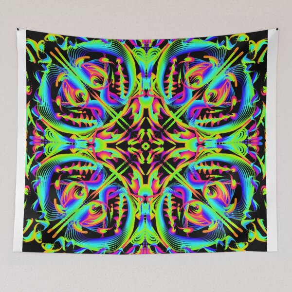 Item preview, Neon Aardvark abstract art  designed and sold by Ariel Guevara.