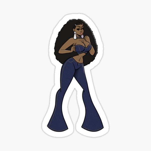 Denim Divine Sticker