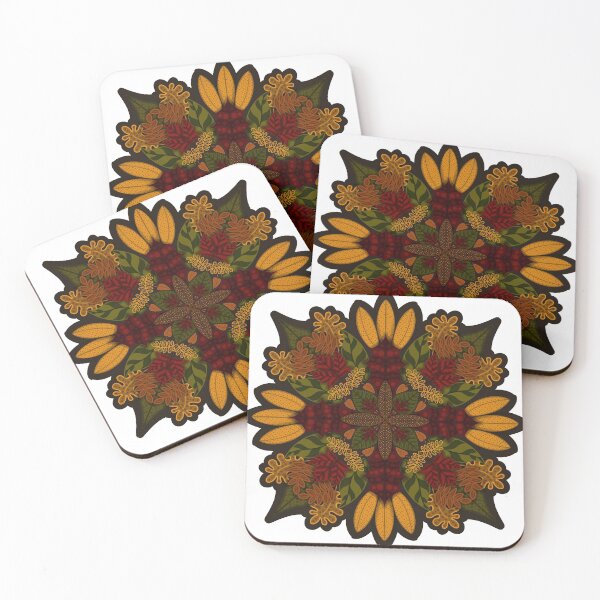 Item preview, Fall Leaves Mandala designed and sold by For Art Sake.