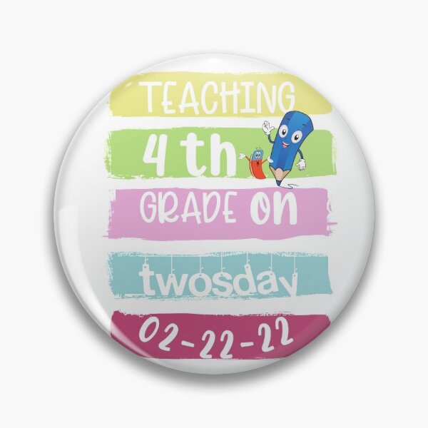 Item preview, Cool Teaching 4th grade on twosday 02-22-22,cute teachers  designed and sold by Luna-shop16.