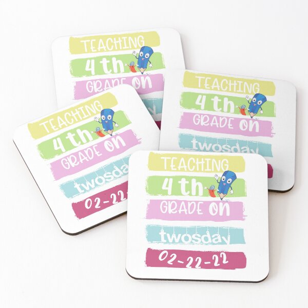 Item preview, Cool Teaching 4th grade on twosday 02-22-22,cute teachers  designed and sold by Luna-shop16.