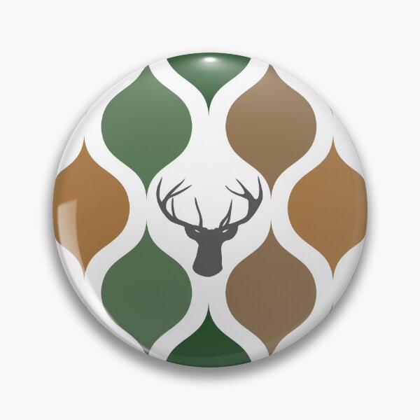 Item preview, Deer Head Camo Repeating Pattern designed and sold by CJAura by Claire Jane Johnson.