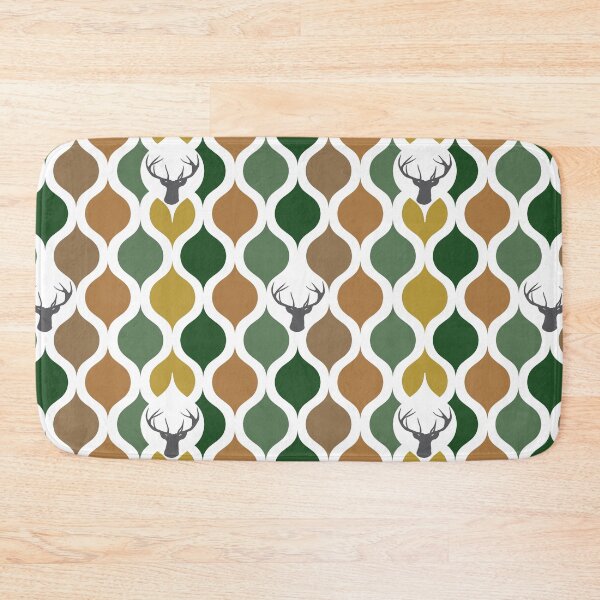 Item preview, Deer Head Camo Repeating Pattern designed and sold by CJAura by Claire Jane Johnson.