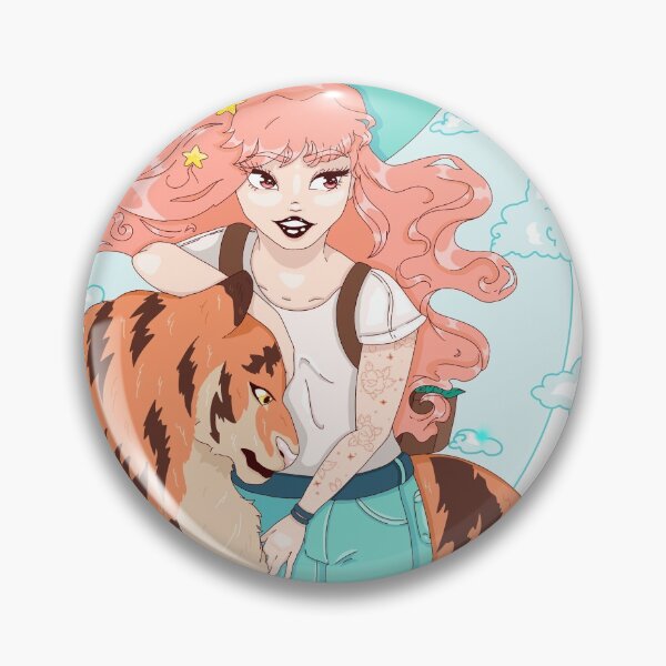 Item preview, Girl and tiger (illustration) designed and sold by XoXy24.