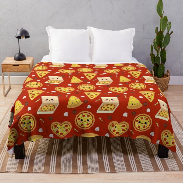 Item preview, Kawaii Pizza Seamless Pattern designed and sold by JDWCreations.