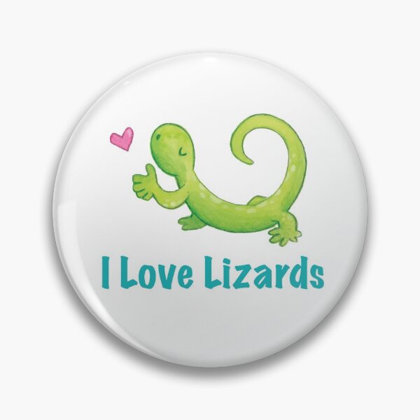 Item preview, I Love Lizards - Lizard Blowing Kisses & Hearts designed and sold by gtgbrown.