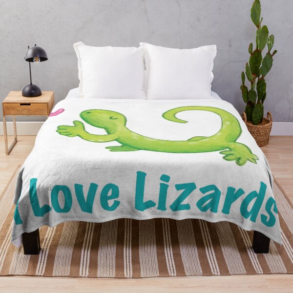Item preview, I Love Lizards - Lizard Blowing Kisses & Hearts designed and sold by gtgbrown.