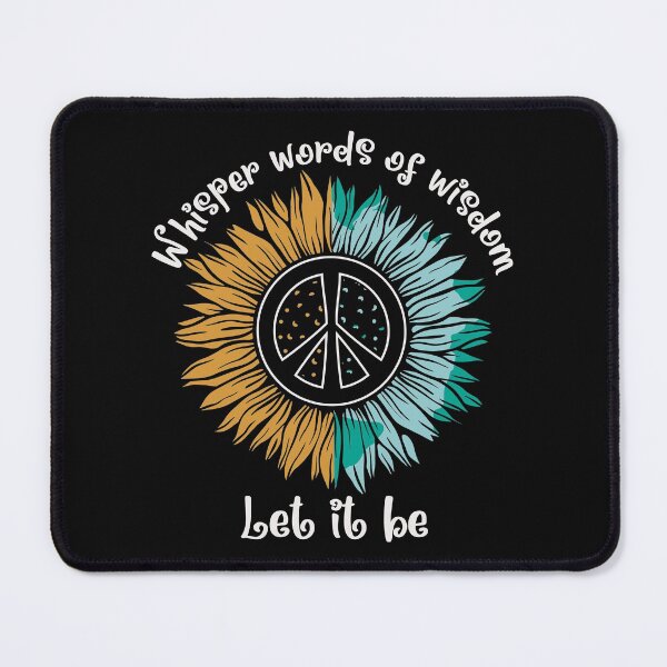 Item preview, 70s Retro Sunflower and Peace Sign-Let It Be designed and sold by Lovemountain.
