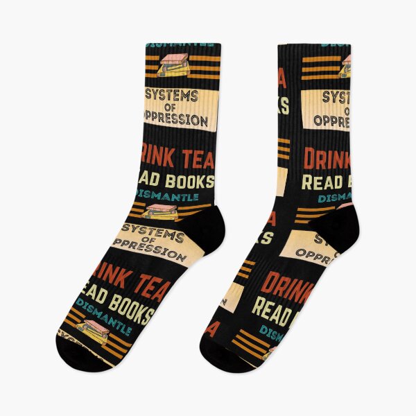 Item preview,  Drink Tea Read Books Dismantle Systems Of Oppression,vintage design  designed and sold by Luna-shop16.