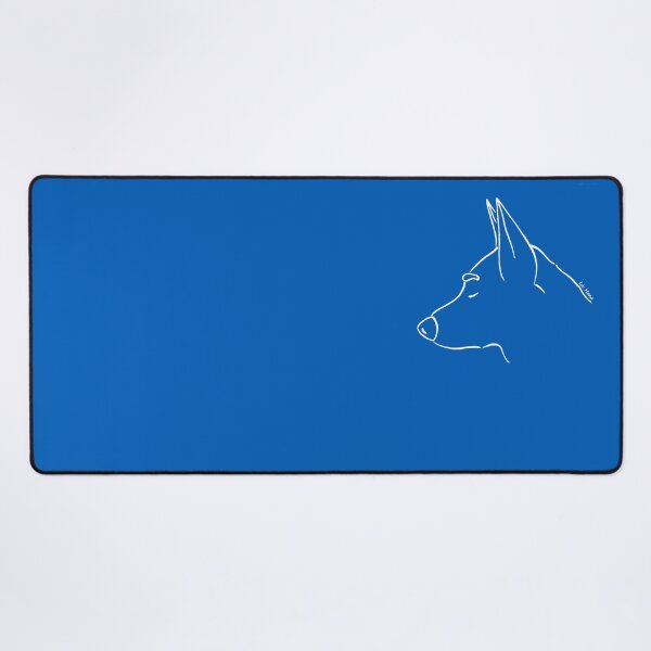 Item preview, Malinois silhouette outline white designed and sold by LivHana.