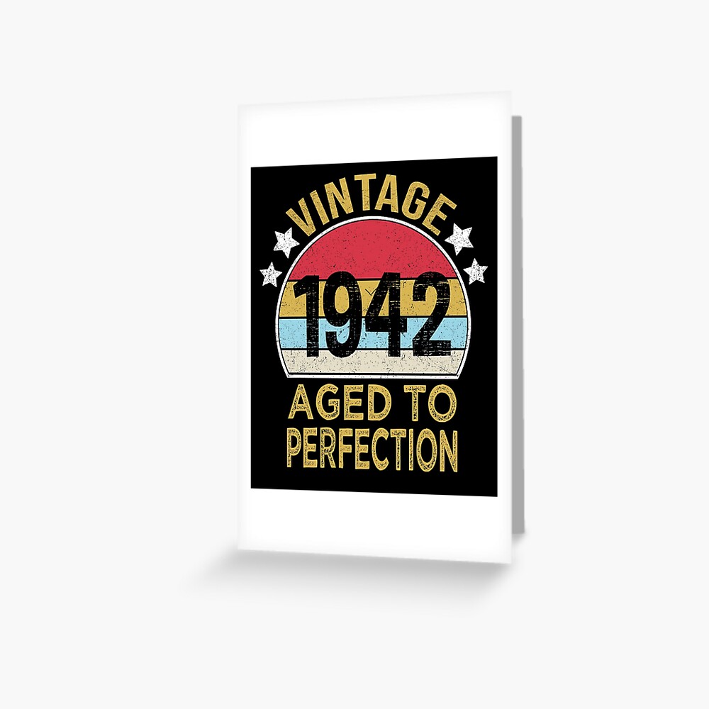 "Born on 1942 Birthday Old Gift Vintage 1942 Funny for Birthday