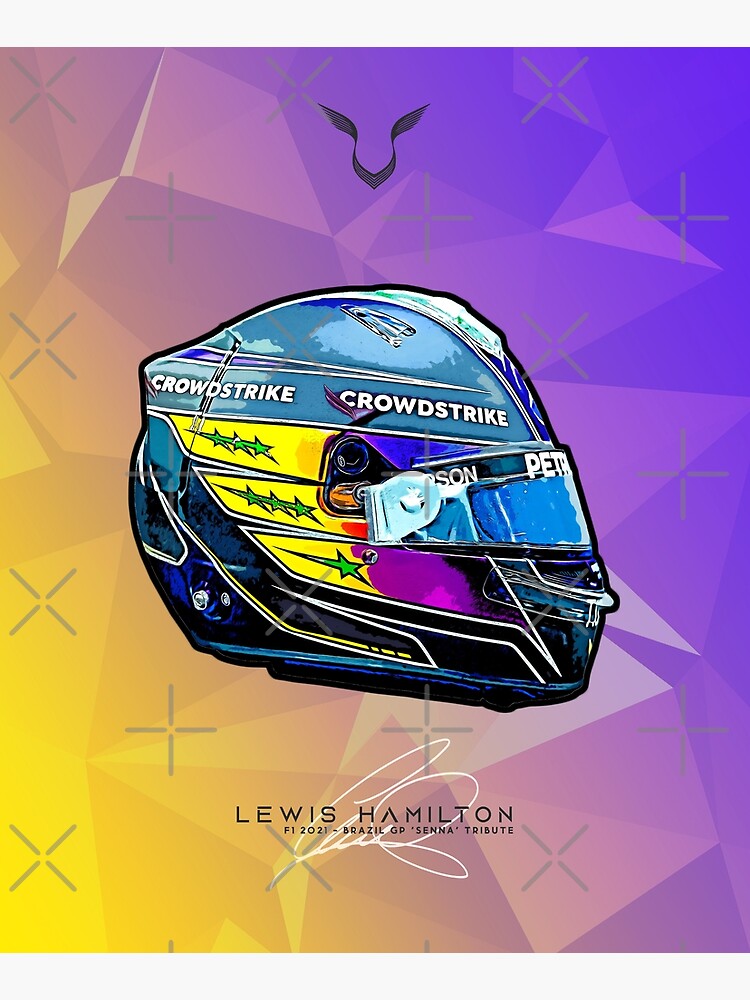 "F1 2021 Lewis Hamilton Special Brazil GP Mercedes Crash Helmet