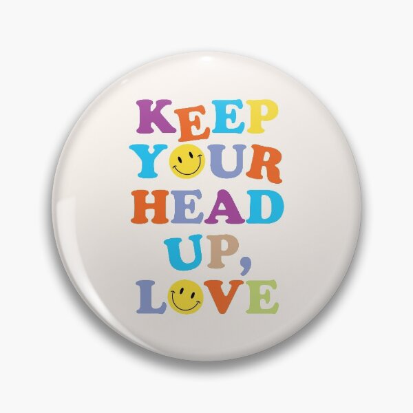 Item preview, KEEP YOUR HEAD UP, LOVE (v. creme) designed and sold by HaiLeesDesign.