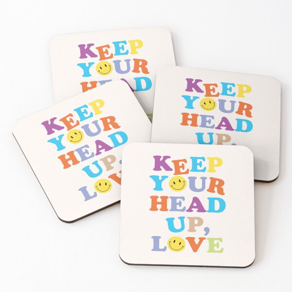 Item preview, KEEP YOUR HEAD UP, LOVE (v. creme) designed and sold by HaiLeesDesign.