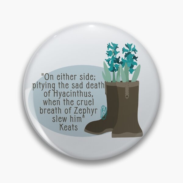 Item preview, John Keats Sad death Of Hyacinths designed and sold by Krystal  Thomas.