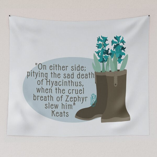 Item preview, John Keats Sad death Of Hyacinths designed and sold by Krystal  Thomas.