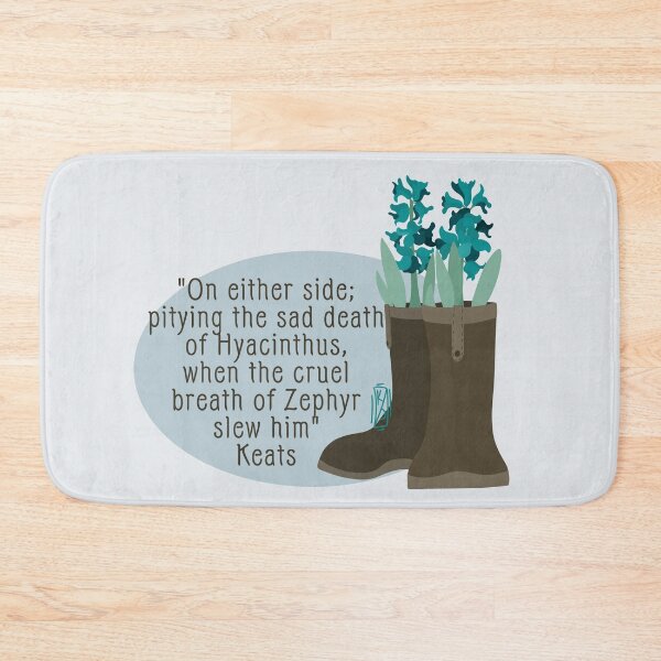 Item preview, John Keats Sad death Of Hyacinths designed and sold by Krystal  Thomas.