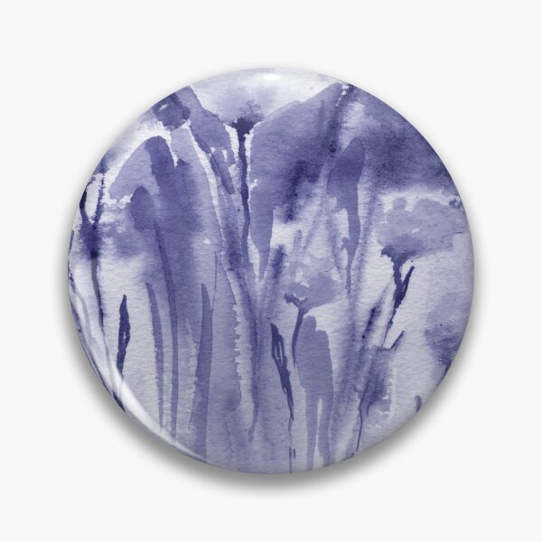 Item preview, Purple Blue Very Peri Abstract Watercolor Flower Garden II designed and sold by Irina Sztukowski.
