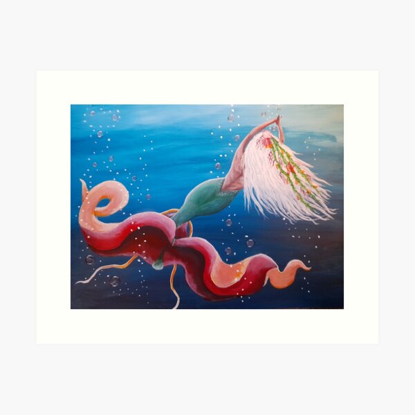 Item preview, Mermaid art design designed and sold by KristelAcrylics.