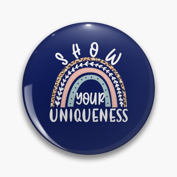 Item preview, Cool Rainbow Leopard Show Your Uniqueness Quote designed and sold by SharpThreadZ.