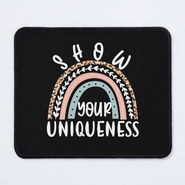 Item preview, Cool Rainbow Leopard Show Your Uniqueness Quote designed and sold by SharpThreadZ.