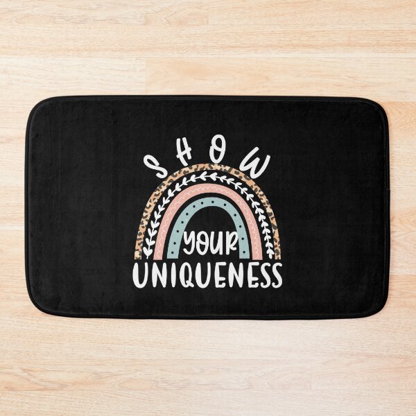 Item preview, Cool Rainbow Leopard Show Your Uniqueness Quote designed and sold by SharpThreadZ.