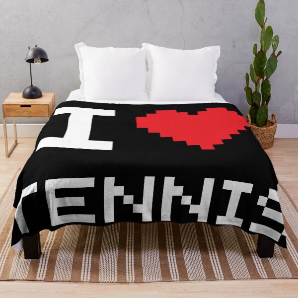 Item preview, I Love Tennis: Retro Pixel Dark designed and sold by OutofFocusShop.