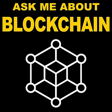 Artwork thumbnail, Ask Me About Blockchain, Blockchain Developer, Cryptocurrency, Software Engineer, Computer Science, Fullstack Developer, Programming Humor, Dark by Max-Wear