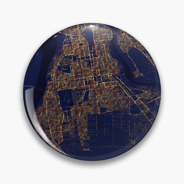 Item preview, Khartoum, Sudan Map  - City At Night designed and sold by deMAP.
