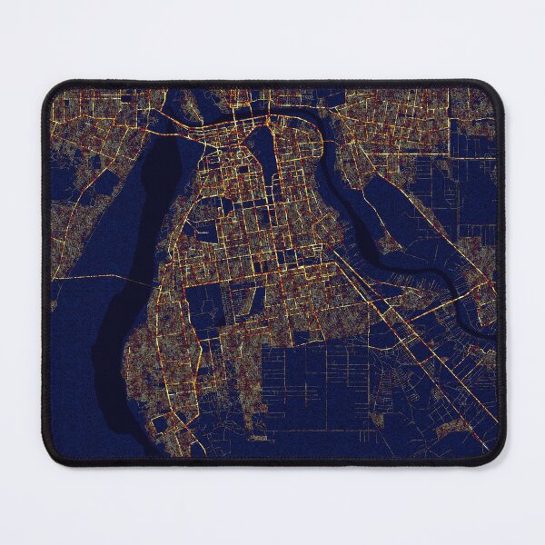 Item preview, Khartoum, Sudan Map - City At Night designed and sold by deMAP.