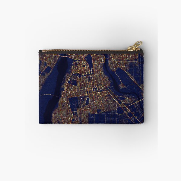 Artikelvorschau, Karte von Khartum, Sudan - Stadt bei Nacht entworfen und verkauft von deMAP.