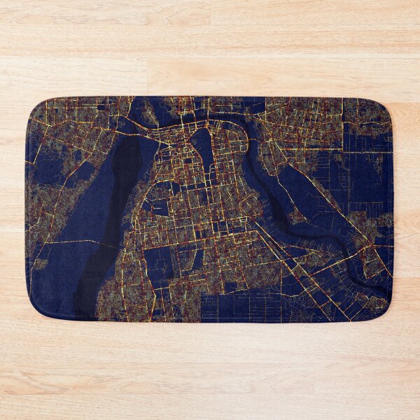 Item preview, Khartoum, Sudan Map  - City At Night designed and sold by deMAP.