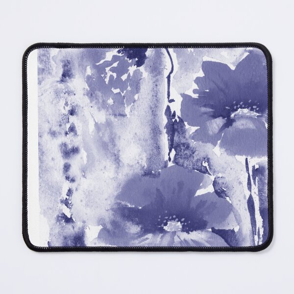 Item preview, Purple Blue Very Peri Abstract Watercolor Flower Garden III designed and sold by Irina Sztukowski.