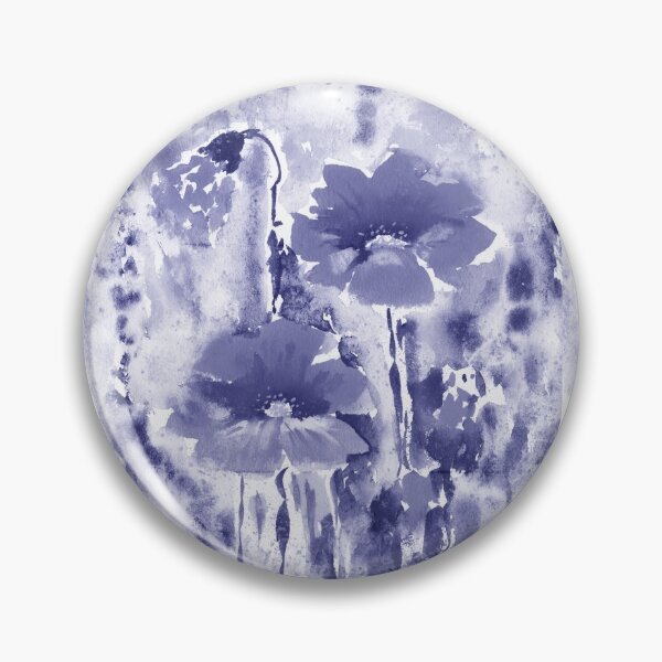 Item preview, Purple Blue Very Peri Abstract Watercolor Flower Garden III designed and sold by Irina Sztukowski.