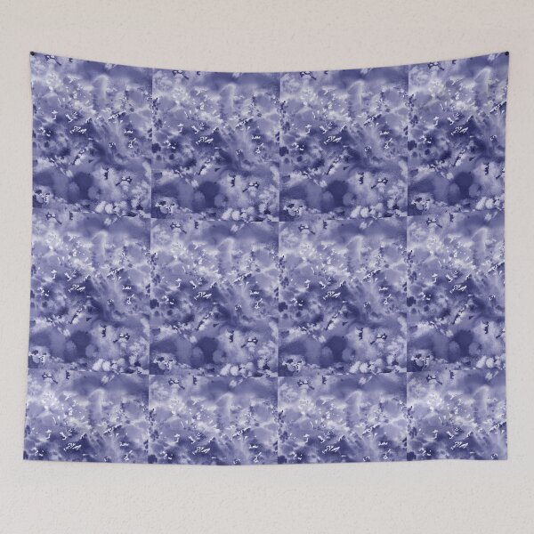 Item preview, Purple Blue Very Peri Abstract Watercolor Flower Garden IV designed and sold by Irina Sztukowski.