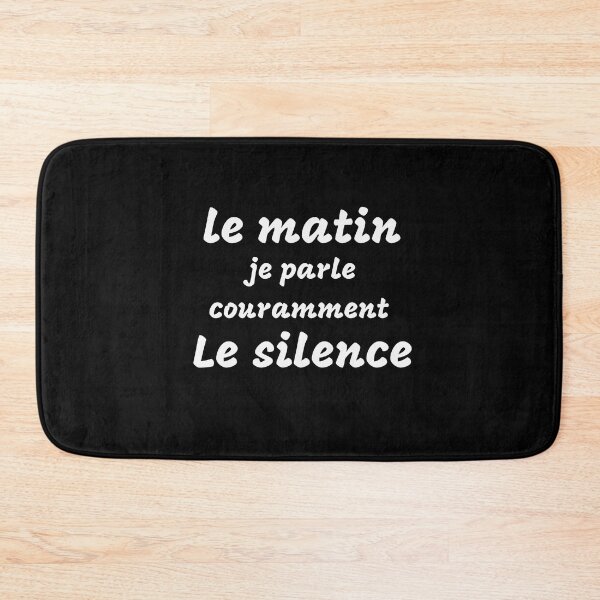 Item preview, In the morning I fluently speak silence designed and sold by Smileycreation.