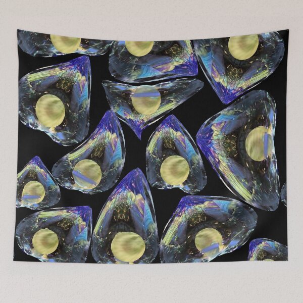 Item preview, physalis, transparent, soap bubble, gold, blue, trend  year, designed and sold by Maria Mihailova.