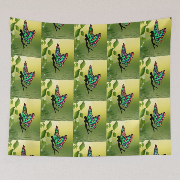 Item preview, NATURE FAIRY IN ENCHANTED FOREST- MAGICAL WINGED NYMPH designed and sold by MrCreativeArts.