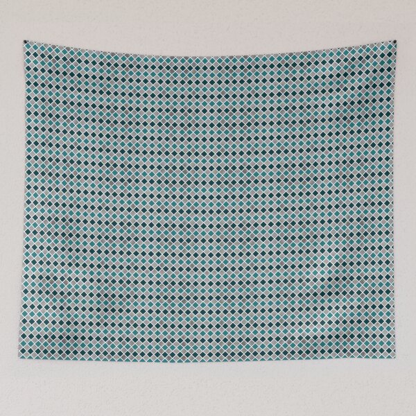 Aperçu de l'œuvre Bleu sarcelle, noir et argent, motif diamant créée et vendue par Jaydee001.