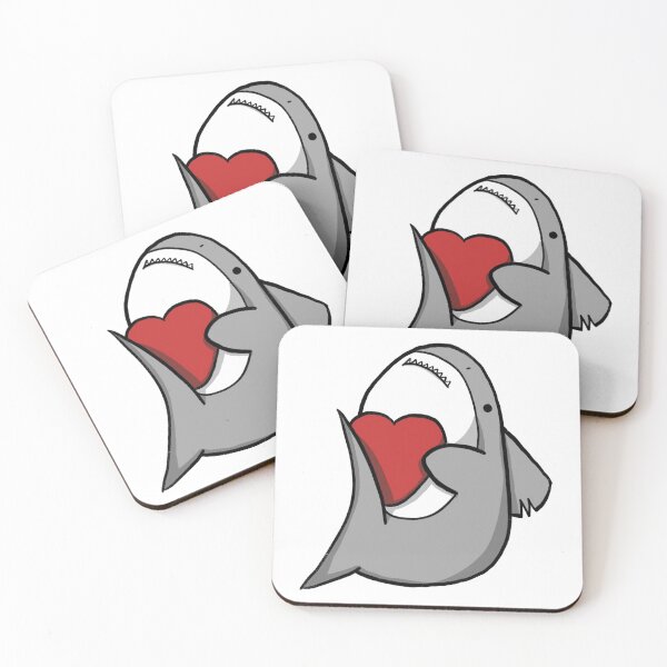 Item preview, Shark Heart (colored, red) designed and sold by KayHye.
